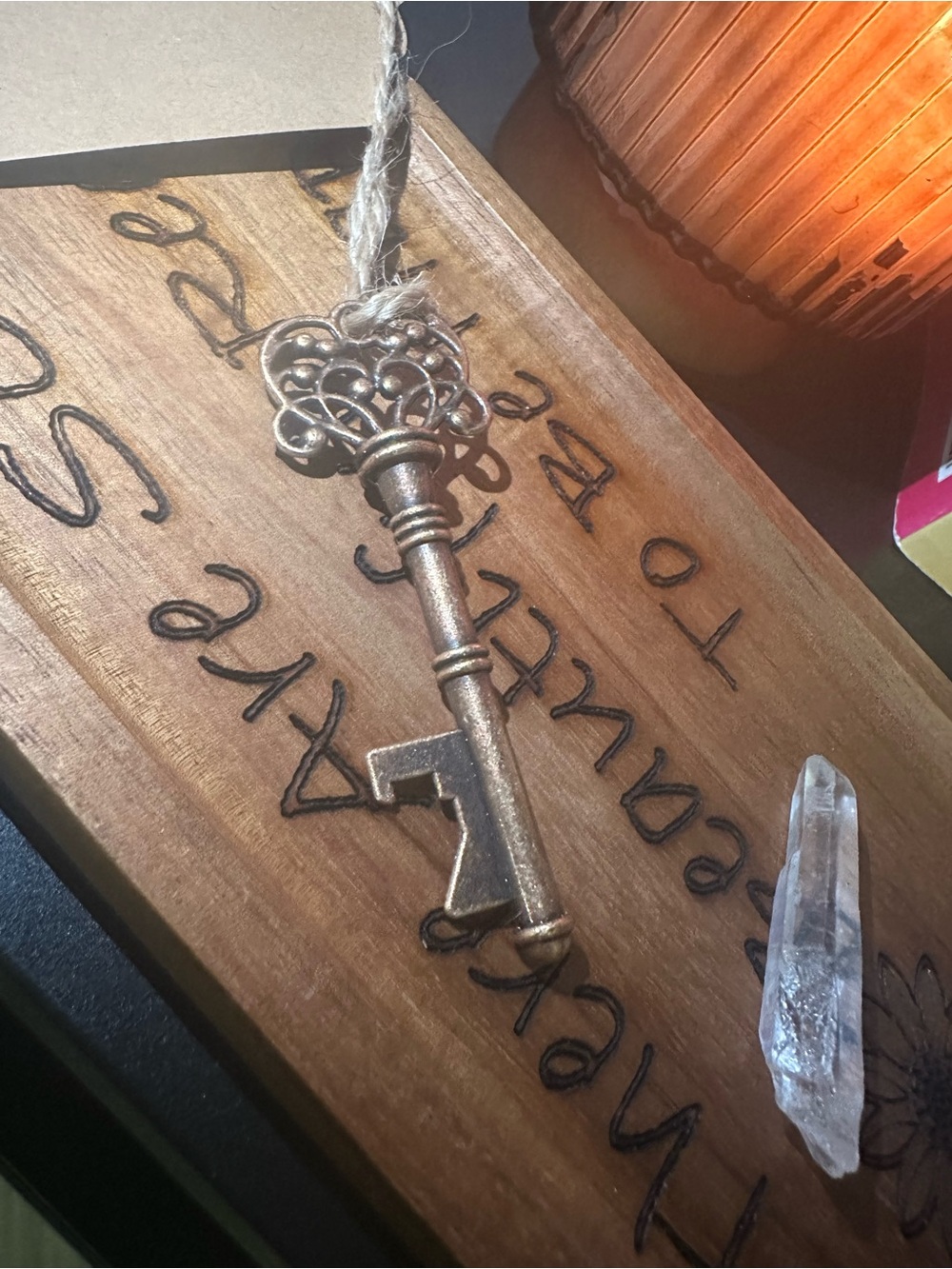 Decorative skeleton Key Ornament in Antique Style